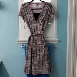 Apt. 9 Geometric Print Stretch Dress, Medium